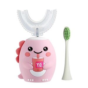 Pink Dinosaur Kids Electric Toothbrush